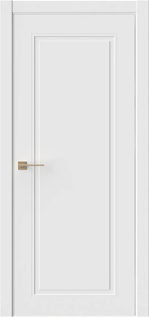 Межкомнатная дверь AxelDoors Eliss 1, цвет Белая вуаль